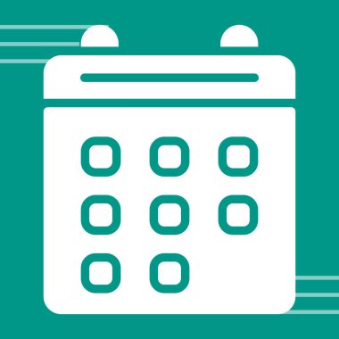 Takvim Düz Vektör Simgesi