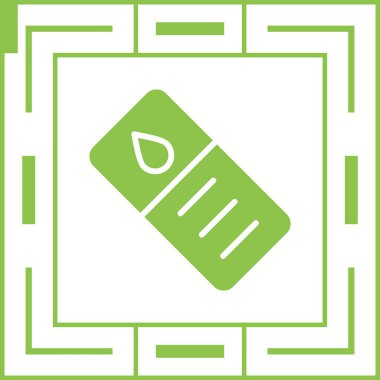 Modern yeşil kartın eşsiz vektör simgesi