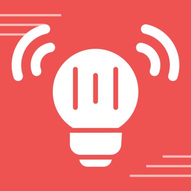 ampul simgesi, vektör illüstrasyonu