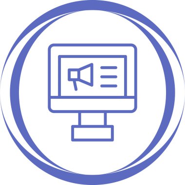 izleyici ikon vektör illüstrasyonu