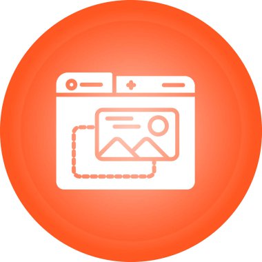 Kamera simgesi. Vektör illüstrasyonu