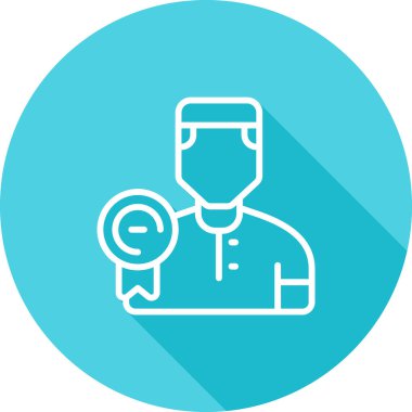 trend tarzında izole edilmiş hemşire simgesi