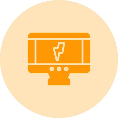 Dizüstü bilgisayar simgesi vektör çizimi