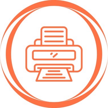 Bilgisayar monitörünün modern bir simgesinin vektör çizimi