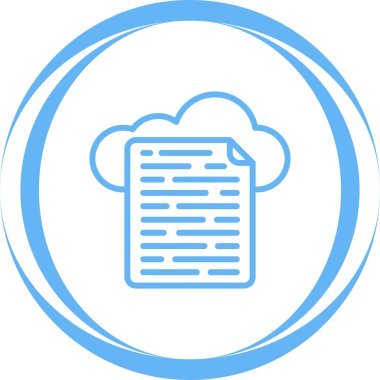 Belge. Web simgesi basit illüstrasyon