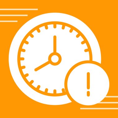 Saat simgesinin vektör illüstrasyonu