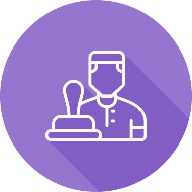 Bir doktor simgesinin vektör çizimi