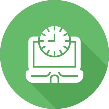 Modern dizüstü bilgisayar simgesinin vektör illüstrasyonu