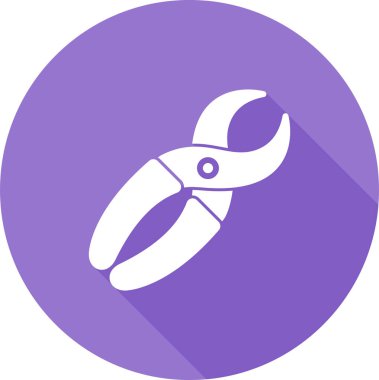 Makas. Web simgesi basit illüstrasyon