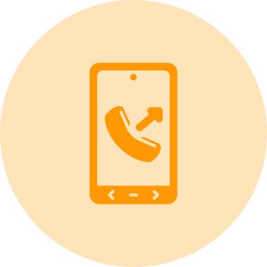 - Telefon. Web simgesi basit illüstrasyon