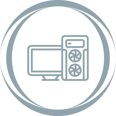 Mikrodalga fırın simgesinin vektör çizimi