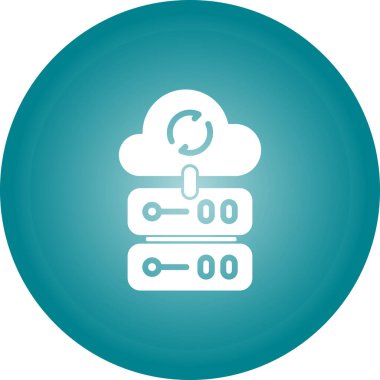 veri bulut vektör simgesi