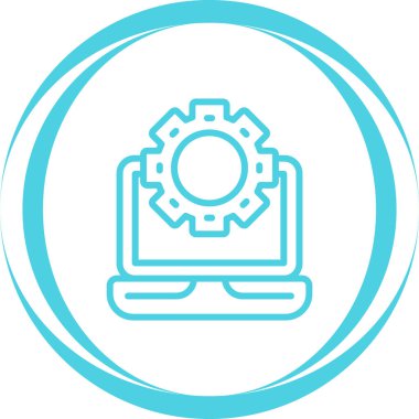 ayar simgesi, modern tasarım illüstrasyonu