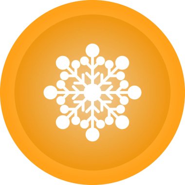 güzel kar tanesi vektör simgesi