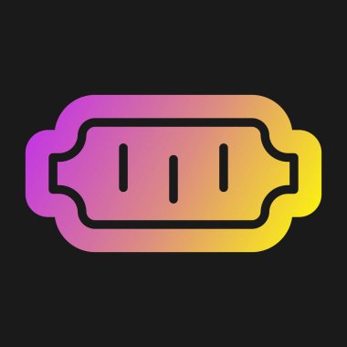 Parlayan neon çizgili pil simgesi siyah arkaplanda izole edildi. Şimşek sembolü Renkli taslak konsepti. vektör illüstrasyonu