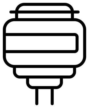 Elektrik fan simgesi. Beyaz arkaplanda izole edilmiş web tasarımı için elektrik fan ikonu