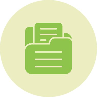 Belge. Web simgesi basit illüstrasyon