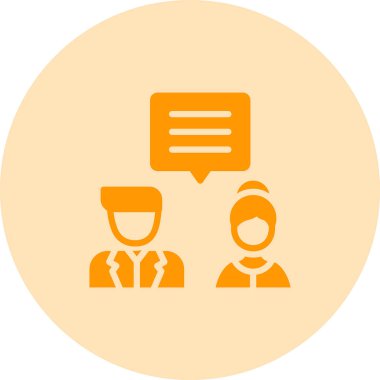 Sohbet web simgesi vektör illüstrasyonu