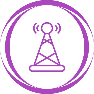 radyo anten simgesi modaya uygun şekilde izole edilmiş arkaplan.