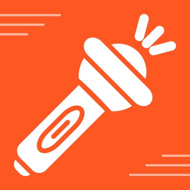 Bir el fenerinin vektör simgesi