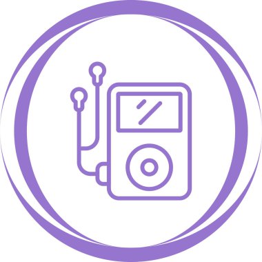 Benzersiz Radyo Vektörü Kabartma Simgesi