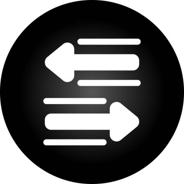 Beyaz arkaplanda gruplandırılmış modayı izole eden sağ ok simgesi