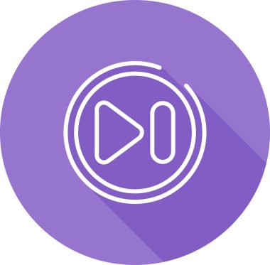 Oynayın. Web simgesi basit illüstrasyon