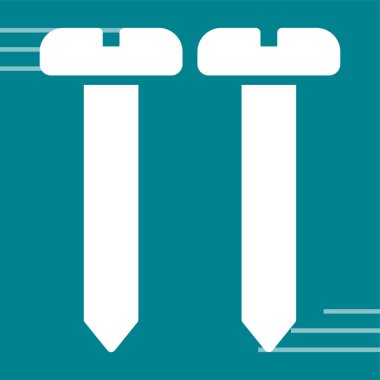 İki: Renkli çizgi ve beyaz simge. vektör illüstrasyonu.