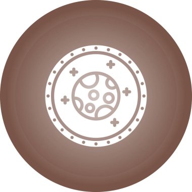 Eşsiz uydu vektör simgesi