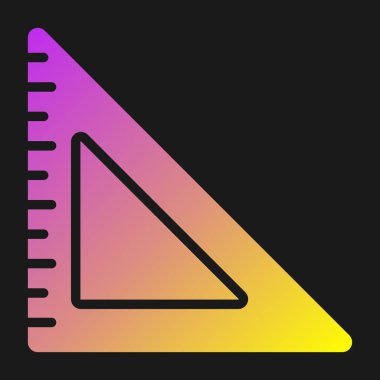 cetvel simgesi çizimi