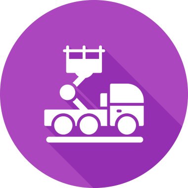 Modern oto tamir simgesinin vektör illüstrasyonu