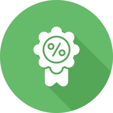 Rozet tarzında indirimli indirim etiketi simgesi