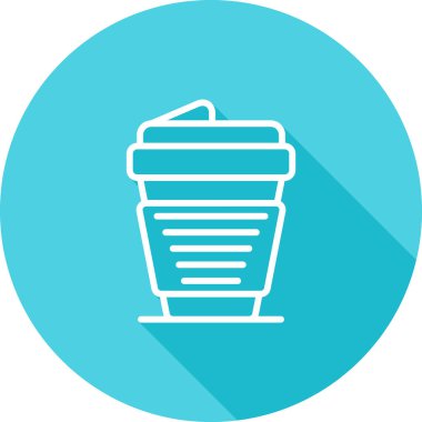 Bir kahve fincanının vektör çizimi