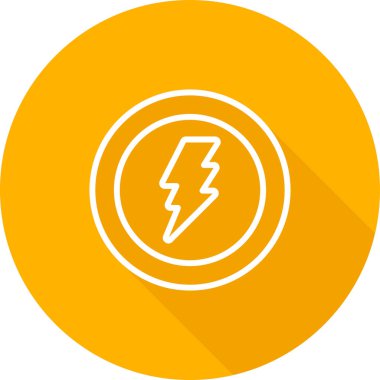 Yıldırım. Web simgesi basit tasarım