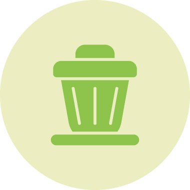 Çöp. Web simgesi basit illüstrasyon