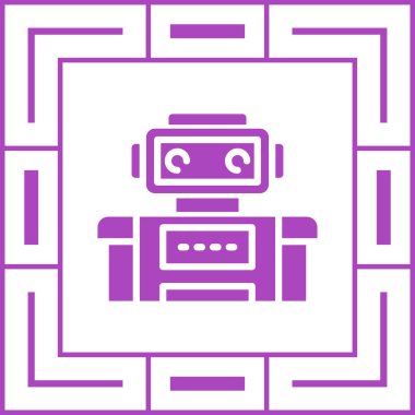Robot simgesinin vektör illüstrasyonu