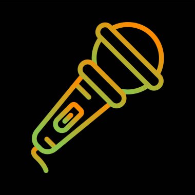 microphone icon web simple illustration