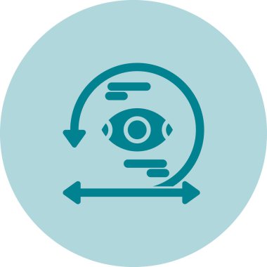 Göz vektör glif simgesini