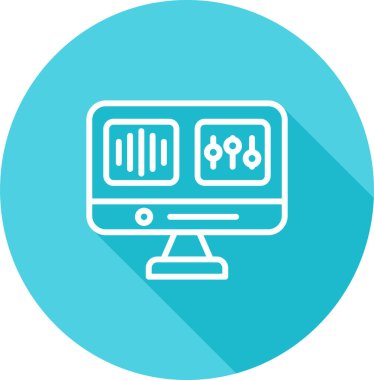 bilgisayar simgesi vektör illüstrasyonu