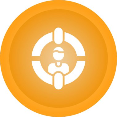 İzole edilmiş tek bir dişli simgesinin vektör çizimi