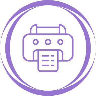 Bir robot simgesinin vektör illüstrasyonu