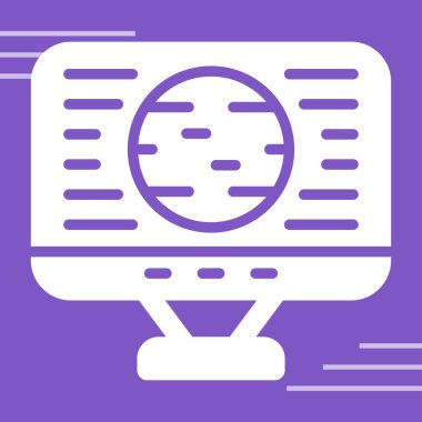 Ekran ve simge vektör illüstrasyonunu büyüt