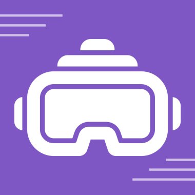 vr sanal gerçeklik simgesi, vektör illüstrasyonu, vr gözlük