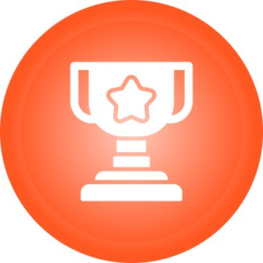 Kupa ödülü ikonu. vektör illüstrasyonu