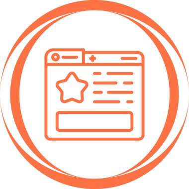 yıldız simgesi vektör illüstrasyonu