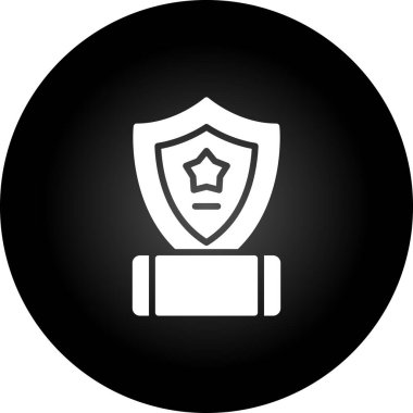 ödül kupa simgesi, vektör illüstrasyonu