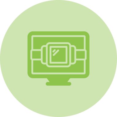 Modern oto tamir simgesinin vektör illüstrasyonu