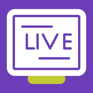 canlı ikon vektör illüstrasyonu