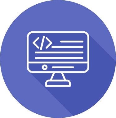 Bilgisayar simgesi. vektör illüstrasyonu