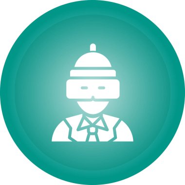 Modern b 'nin vektör illüstrasyonu maske simgesinden yoksun